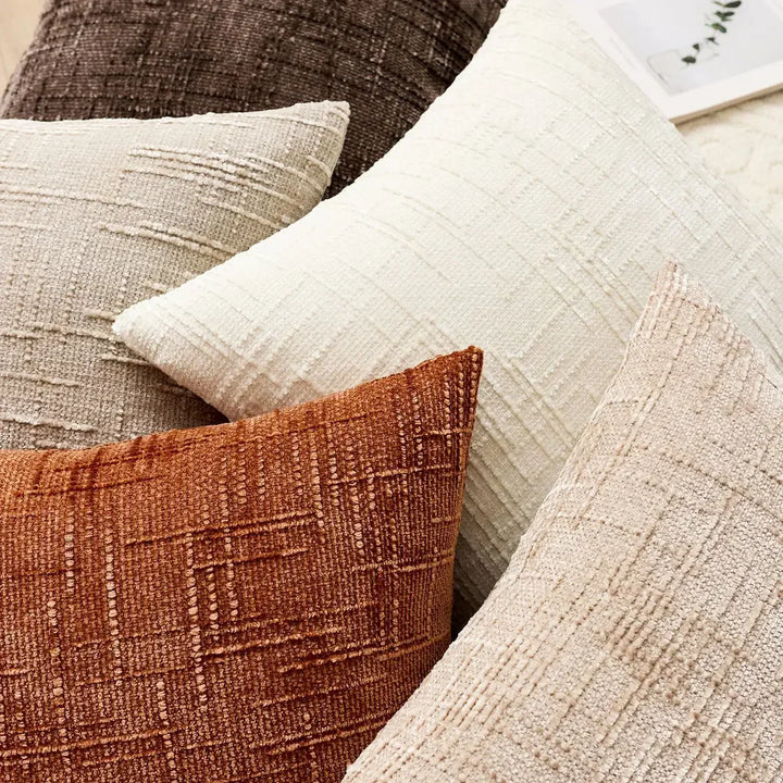 Pokrowiec na poduszki Chenille - Miękka, jednolita wykończenie | Elegancka dekoracja do salonu i sypialni