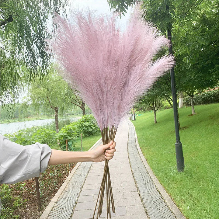 5 sztuk 100 cm sztucznego pampasowego trawy - bukiet suszonych kwiatów, dekoracja na wesela, imprezy, do domu, do pokoju, akcesoria do dekoracji roślin DIY