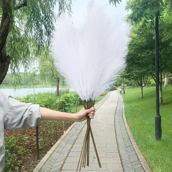 5 sztuk 100 cm sztucznego pampasowego trawy - bukiet suszonych kwiatów, dekoracja na wesela, imprezy, do domu, do pokoju, akcesoria do dekoracji roślin DIY