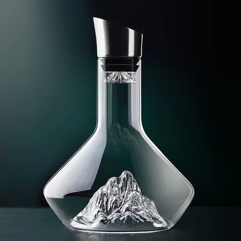 1500ml Dekanter Iceberg Kreatywny bez ołowiu materiał kryształowy Luksusowy wysokiej jakości domowy dekanter do czerwonego wina