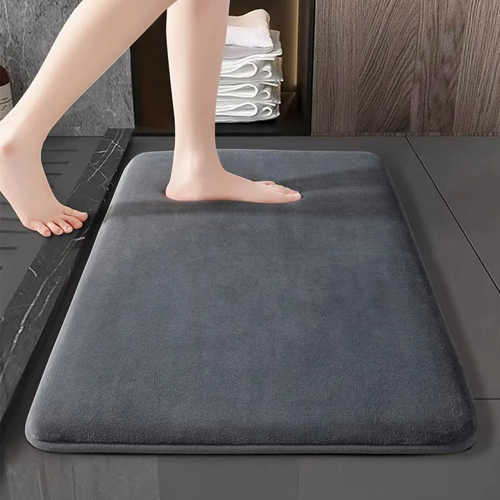 Ultra-absorbująca nordycka mata łazienkowa, mata prysznicowa super antypoślizgowa, wyściełana, miękka mata z aksamitnego materiału do łazienki | Karnz