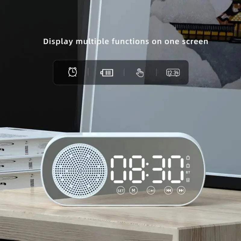 Cyfrowy budzik z głośnikiem Bluetooth i radiem FM