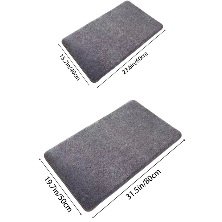 Ultra-absorbująca nordycka mata łazienkowa, mata prysznicowa super antypoślizgowa, wyściełana, miękka mata z aksamitnego materiału do łazienki | Karnz