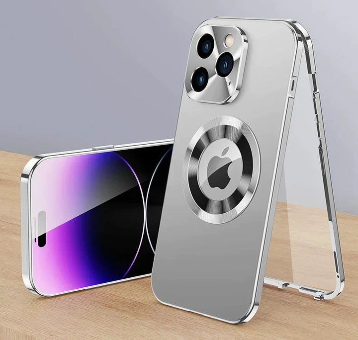 Etui 360° Pełnoekranowe Soczewki Metalowe Magnetyczne Magsafe Aluminium dla iPhone 15 14 13