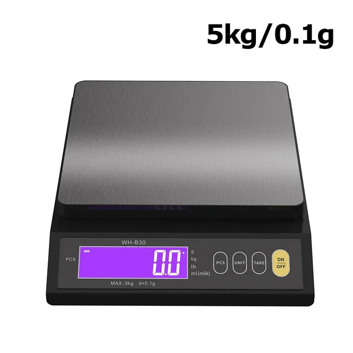 Karnz | 5 kg/0,1 g oraz 10 kg/1 g cyfrowa elektroniczna waga kuchenna, wyświetlacz LCD, w pełni wodoodporne narzędzie ze stali nierdzewnej do pieczenia