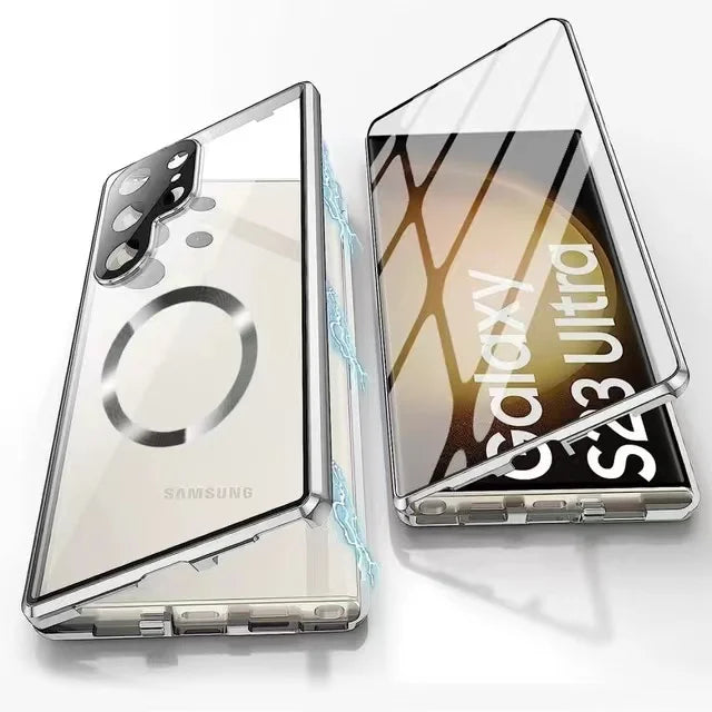 Obudowa z aluminium stopu 360 z zamkiem bezpieczeństwa dla Samsung Galaxy S24-S23 Serie