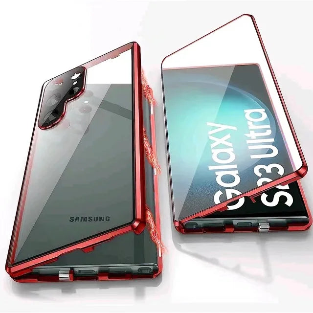 Obudowa z aluminium stopu 360 z zamkiem bezpieczeństwa dla Samsung Galaxy S24-S23 Serie