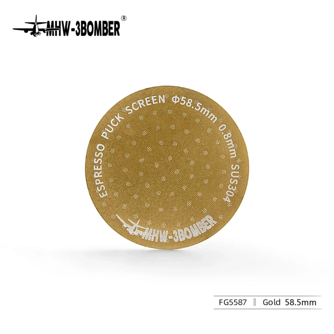 MHW-3BOMBER 51/53/58,5 mm Ekspres Puck Screen Podwójna Warstwa Metalowy Filtr do Kawy Wielokrotnego Użytku