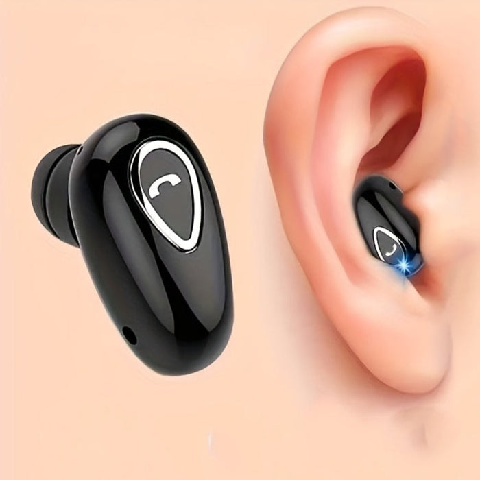 Bezprzewodowy słuchawka Bluetooth, mini słuchawka, niewidoczna, jednouszna