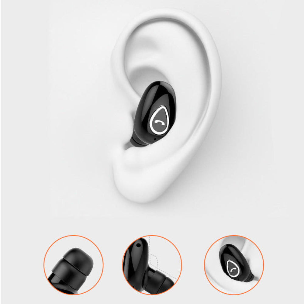 Bezprzewodowy słuchawka Bluetooth, mini słuchawka, niewidoczna, jednouszna