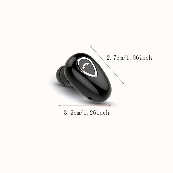 Bezprzewodowy słuchawka Bluetooth, mini słuchawka, niewidoczna, jednouszna