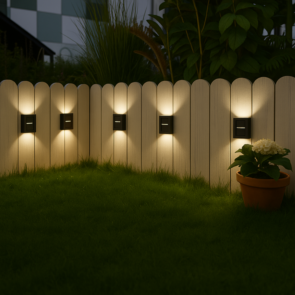 Karnz | SolarGlow Luxe Solarne Lampy Ścienne – Bezprzewodowe, Stylowe i Gotowe na Gorące Wieczory