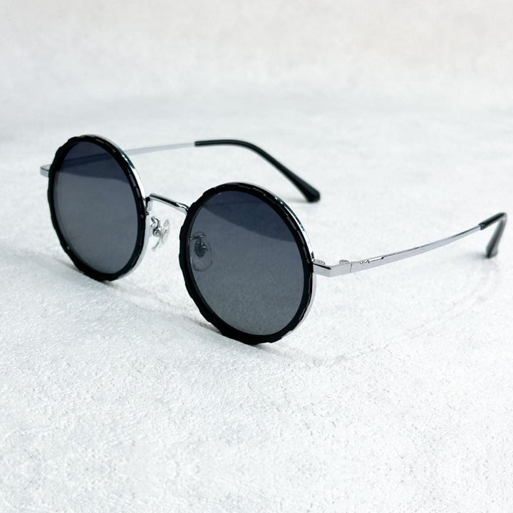 VisionRound Polaryzowane okulary przeciwsłoneczne – Unisex Retro-Design z regulowanym filtrem światła | Karnz