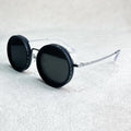 VisionRound Polaryzowane okulary przeciwsłoneczne – Unisex Retro-Design z regulowanym filtrem światła | Karnz