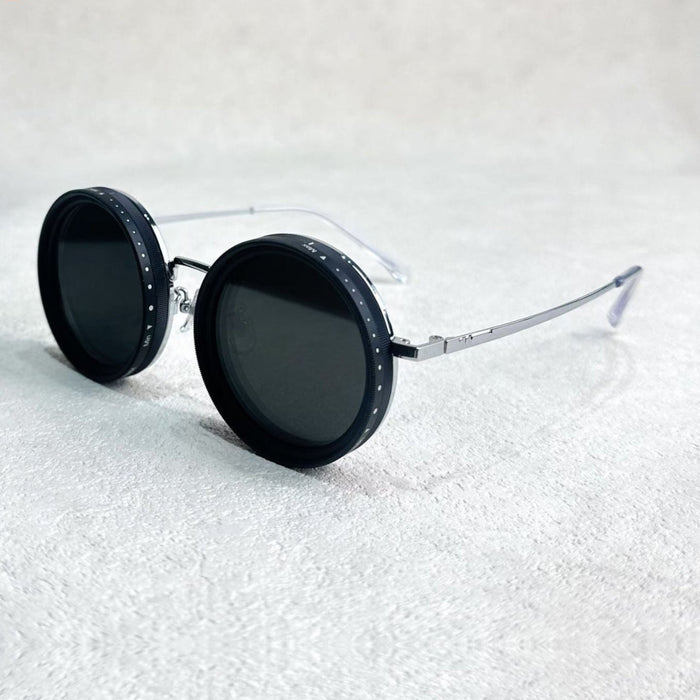 VisionRound Polaryzowane okulary przeciwsłoneczne – Unisex Retro-Design z regulowanym filtrem światła | Karnz
