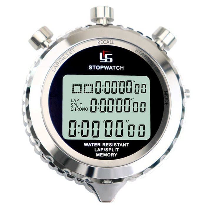 Karnz | YS Metall Stoper 3 Rzędy Wyświetlania Treningu Biegowego Elektroniczny Timer, Styl: YS-5100 100 Pamięci