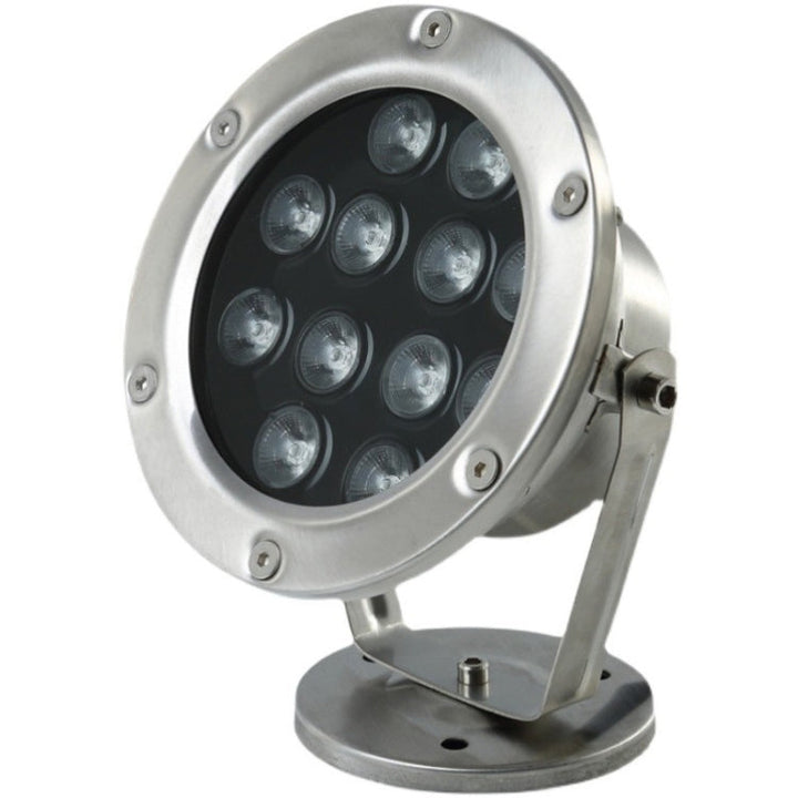 Karnz | LED Lampa Podwodna do Basenu, Stawu, Fontanny, Wodoodporna, Oświetlenie Krajobrazowe 18W (Ciepła Biała)