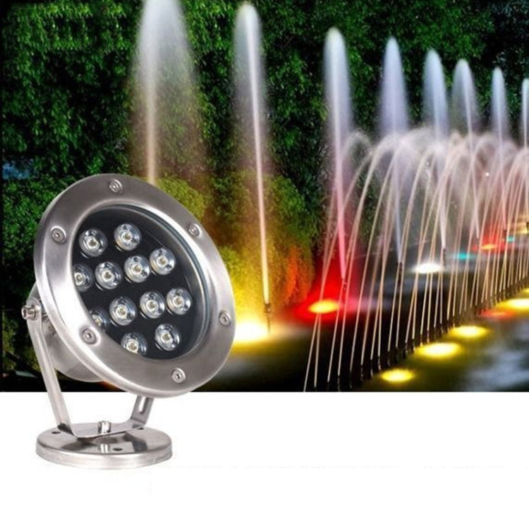 Karnz | LED Lampa Podwodna do Basenu, Stawu, Fontanny, Wodoodporna, Oświetlenie Krajobrazowe 18W (Ciepła Biała)