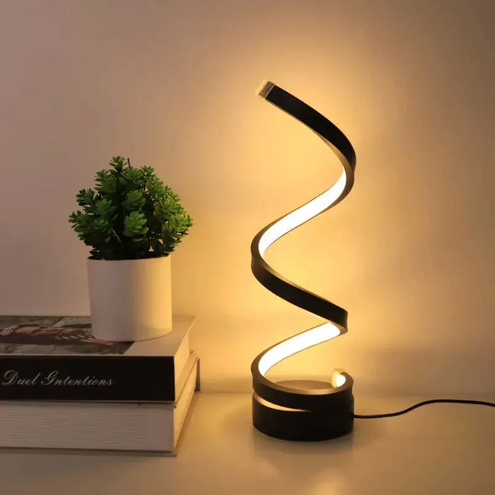 SpiralLight LED Lampa biurkowa z regulowanym światłem i sterowaniem dotykowym | Karnz