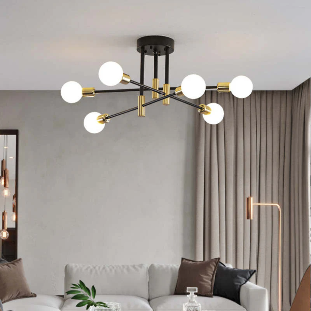 Nowoczesna lampa sufitowa LED - Lumière Royale | Karnz