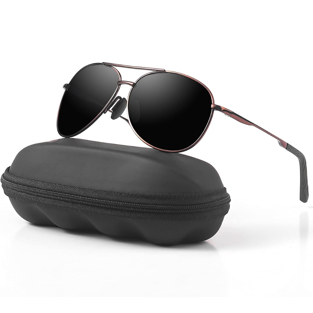Premium polaryzowane okulary przeciwsłoneczne Aviator - Joey | Karnz