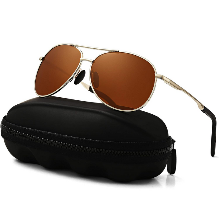 Premium polaryzowane okulary przeciwsłoneczne Aviator - Joey | Karnz