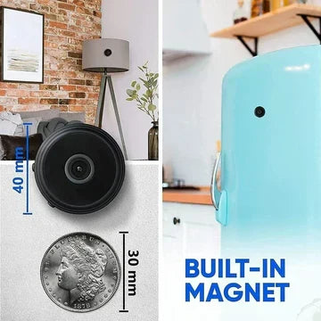 Mini kamera funkcyjna z funkcją magnetyczną, monitorowanie audio i wideo na żywo w czasie rzeczywistym