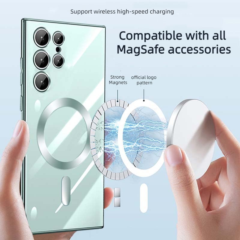 Przezroczysta luksusowa pokrywa magnetyczna dla Samsunga
