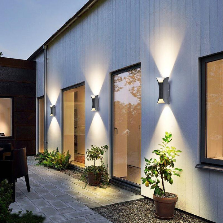 Sandsberg | LED-Lampa ścienna na zewnątrz | Wodoodporna z oświetleniem górnym i dolnym