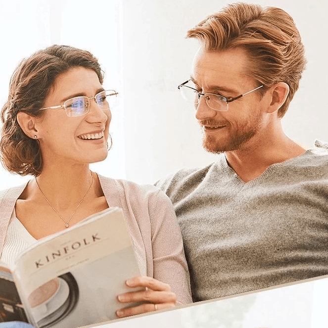 Tytanowe progresywne okulary do czytania na daleko i blisko