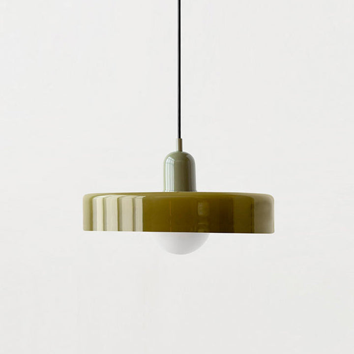 Kolorowa lampa wisząca w stylu Bauhaus - StiloGlas | Karnz