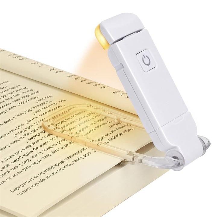 LED USB ładowalna lampka do czytania z regulacją jasności, ochrona oczu