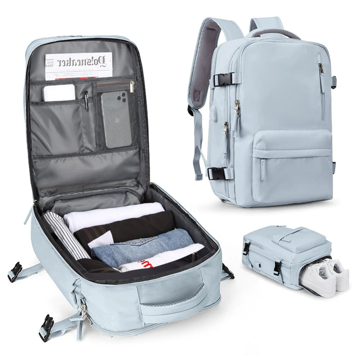Duża damska torba podróżna wodoodporny plecak turystyczny – 35L wielofunkcyjny