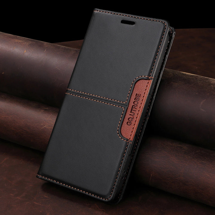 Sandsberg | RFID Flip Skórzana Etui na Samsung S25/S24/S23 z Magnesem