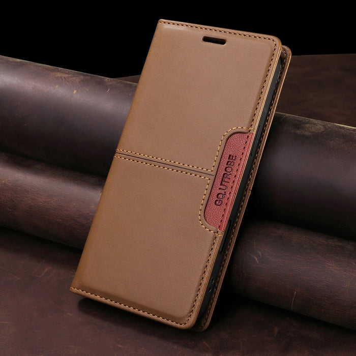 Sandsberg | RFID Flip Skórzana Etui na Samsung S25/S24/S23 z Magnesem