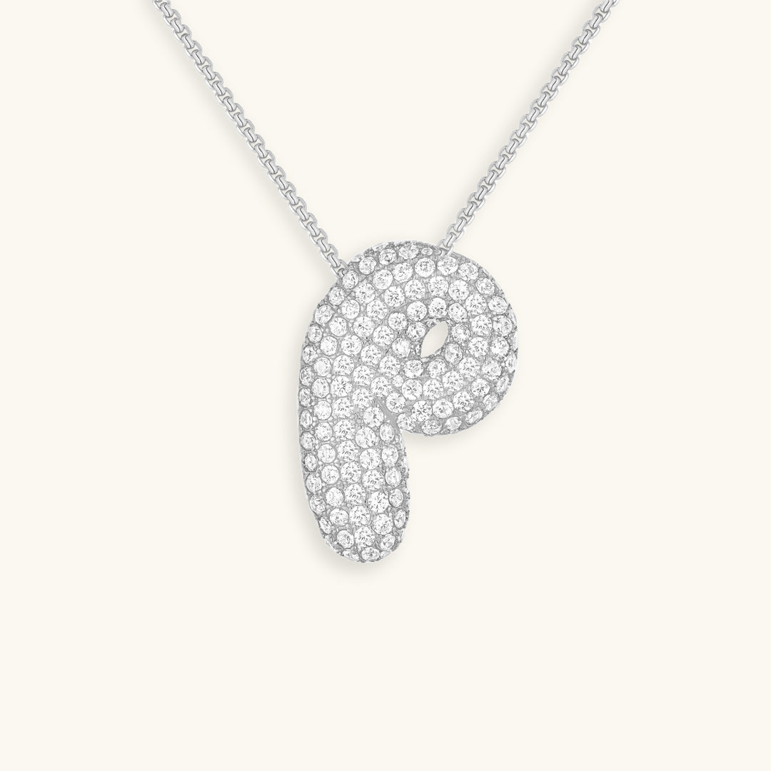 Naszyjnik z inicjałem Bubble-Diamant