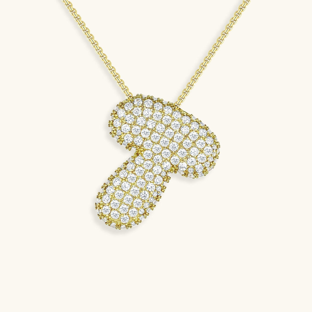 Naszyjnik z inicjałem Bubble-Diamant