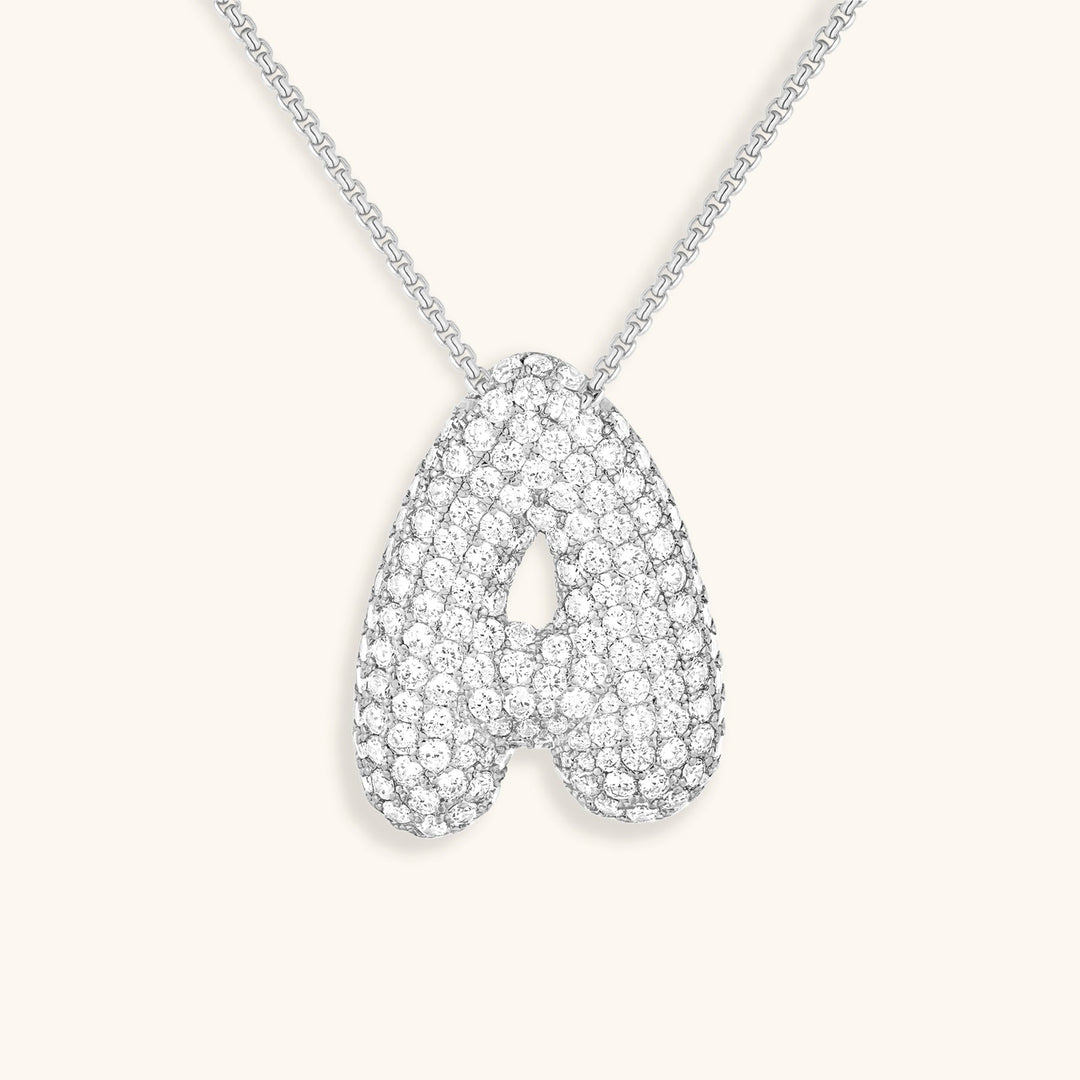 Naszyjnik z inicjałem Bubble-Diamant