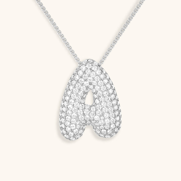 Naszyjnik z inicjałem Bubble-Diamant