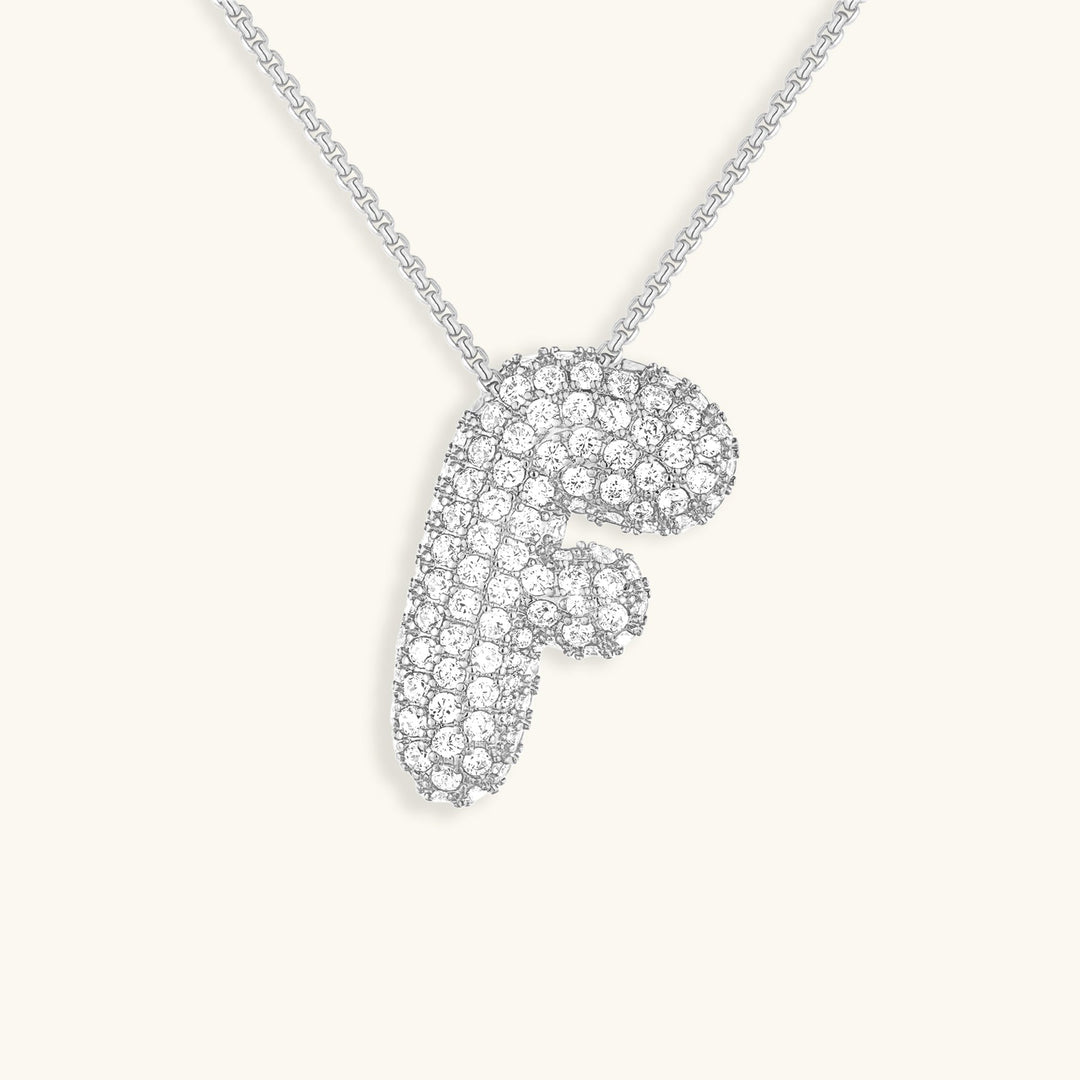Naszyjnik z inicjałem Bubble-Diamant