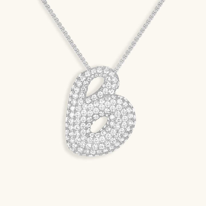 Naszyjnik z inicjałem Bubble-Diamant