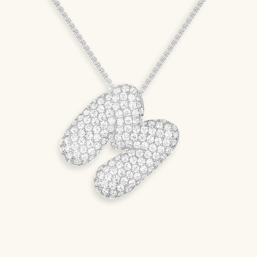 Naszyjnik z inicjałem Bubble-Diamant