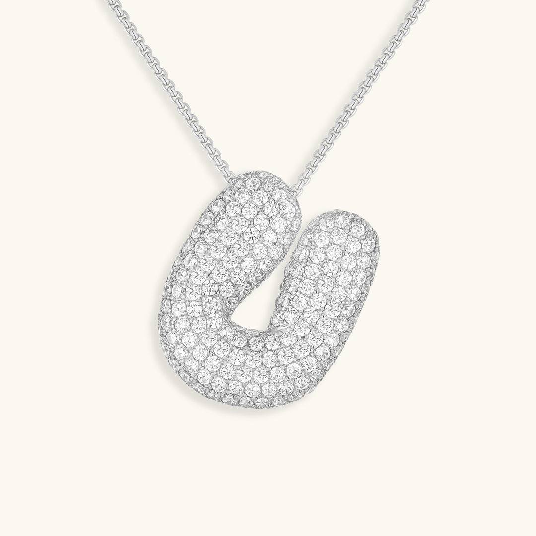 Naszyjnik z inicjałem Bubble-Diamant