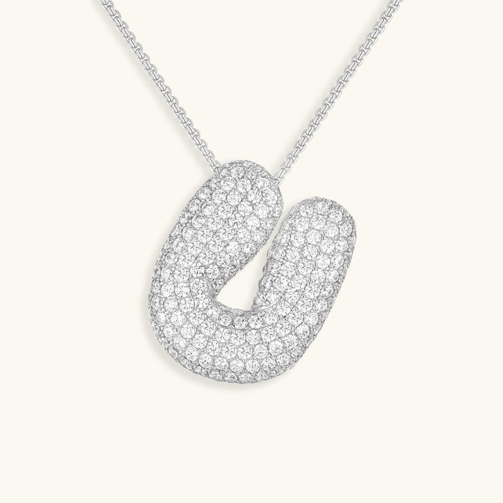 Naszyjnik z inicjałem Bubble-Diamant