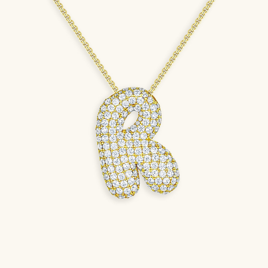 Naszyjnik z inicjałem Bubble-Diamant