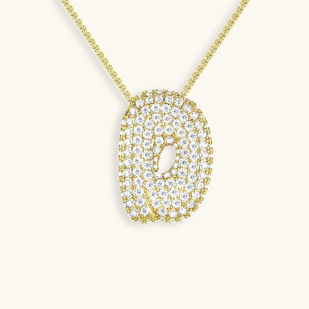 Naszyjnik z inicjałem Bubble-Diamant