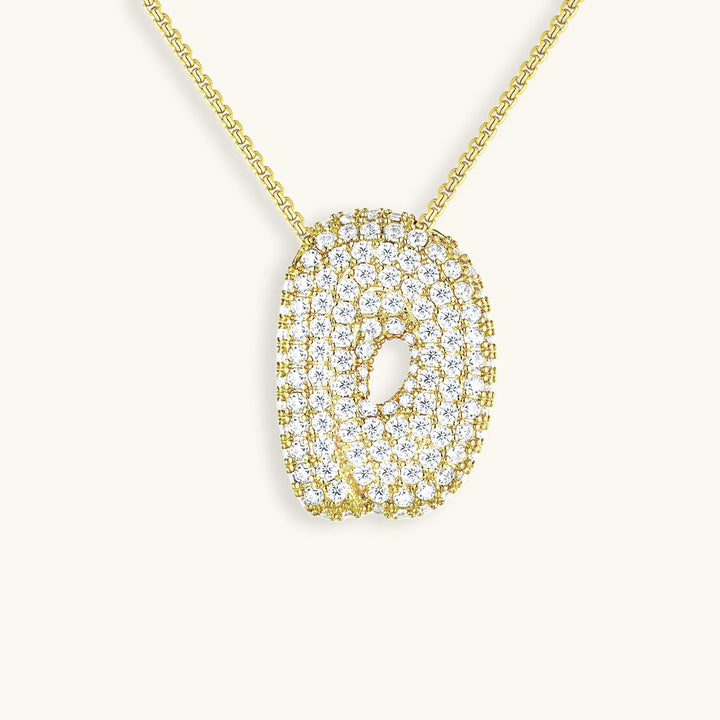 Naszyjnik z inicjałem Bubble-Diamant