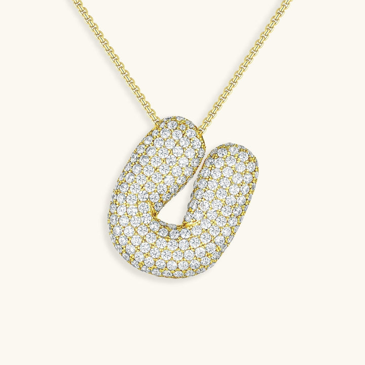 Naszyjnik z inicjałem Bubble-Diamant