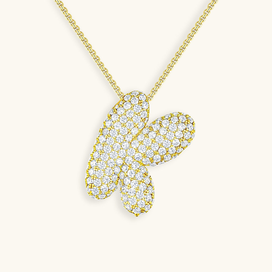 Naszyjnik z inicjałem Bubble-Diamant