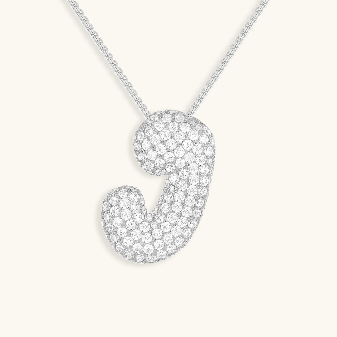 Naszyjnik z inicjałem Bubble-Diamant